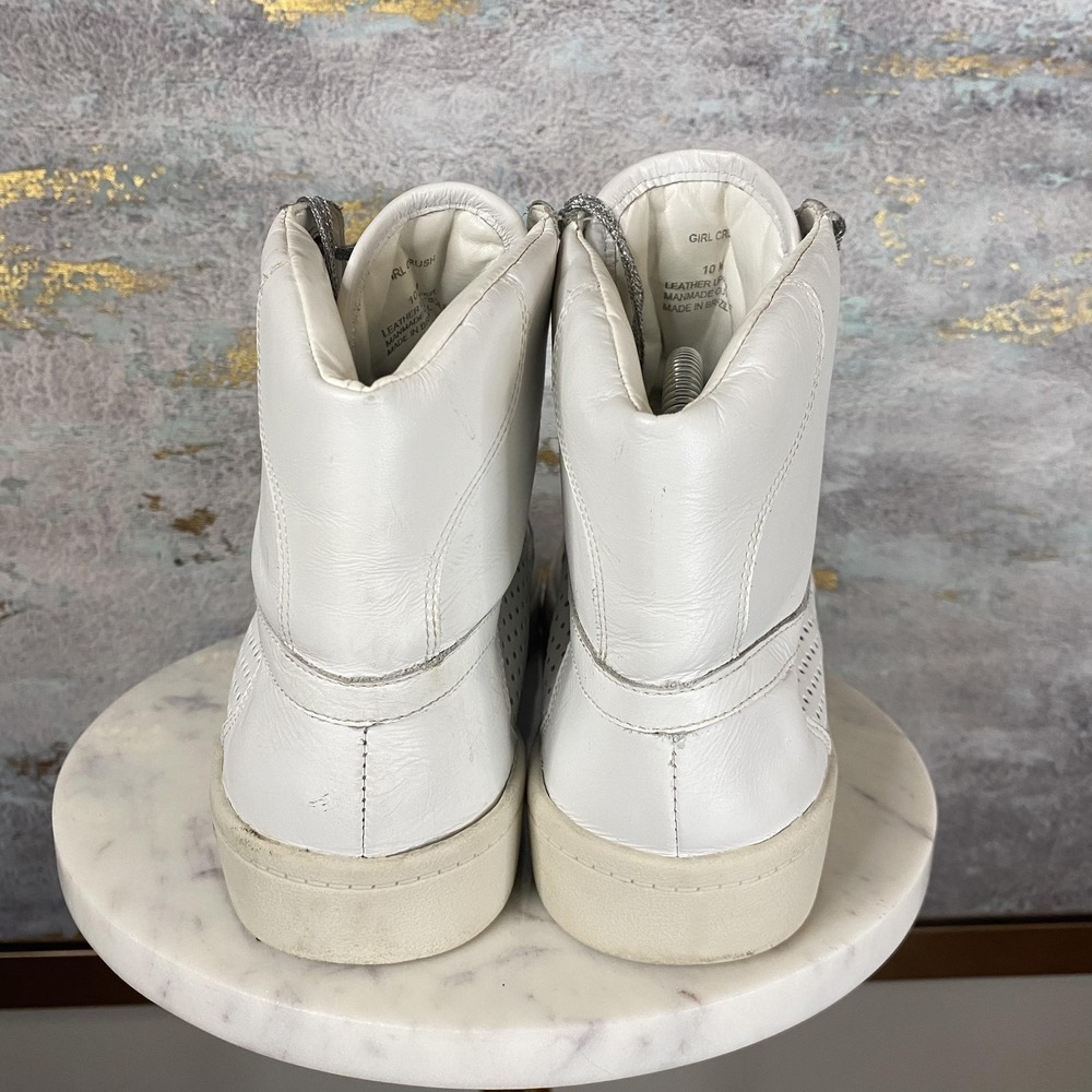 Matisse Girl Crush Shoes Womens Size 10 White Leather High Top Casual Sneakers - Picture 4 of 10
